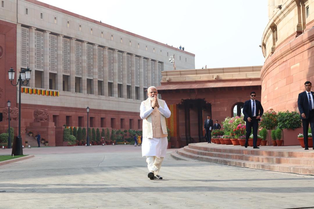 Indian Prime Minister Modi Dedicates The New Parliament House To The