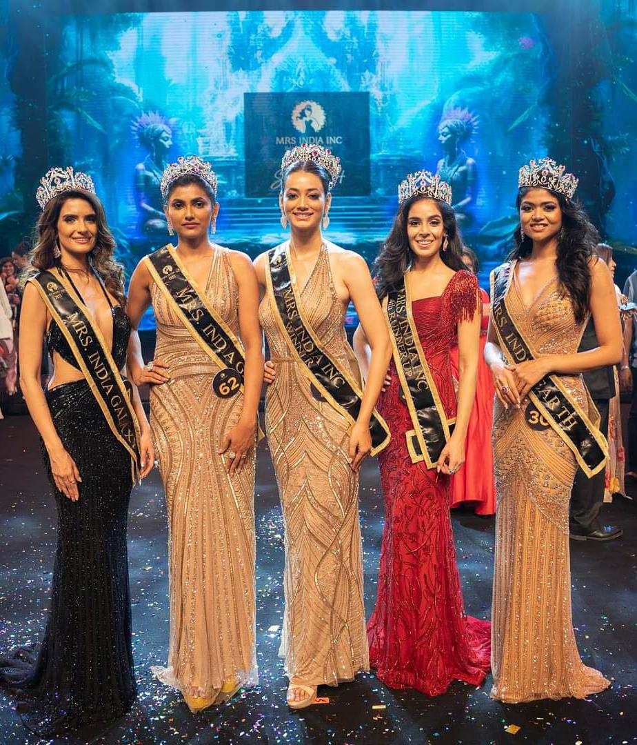 Mrs. India Inc. crowns five beauty queens to represent International ...