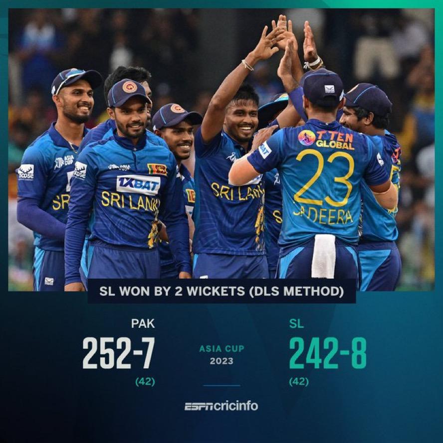 Sri Lanka Beat Pakistan,enters The Finals Against India On Sunday,Sept ...